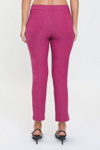 Hyperstretch Cropped Straight Pants in Dark Berry (REG)