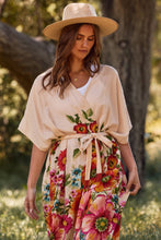 Floral Border Kimono Duster (REG)