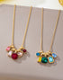 Crystal Cluster Charm Necklace