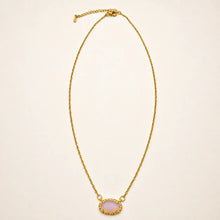 Oval Gemstone Necklace