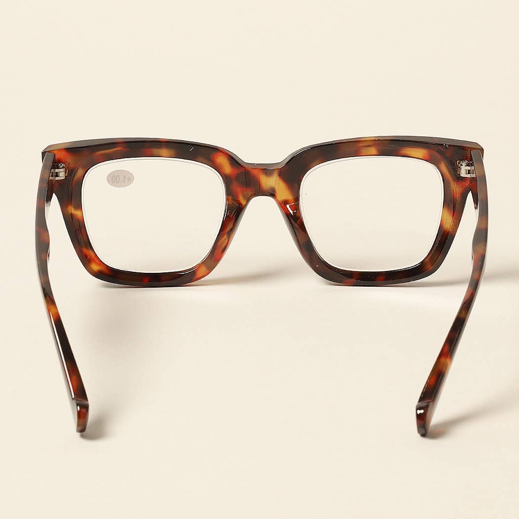 Bold Oversized Square Reading Glasses