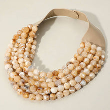 Marbled Bead Magnetic Necklace
