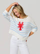 Coastal Striped Lobster Sweater (REG)