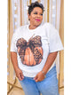 Cheetah Bow Pumpkin Top (REG/PLUS)