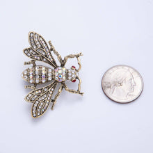 Antique CZ Bee Brooch