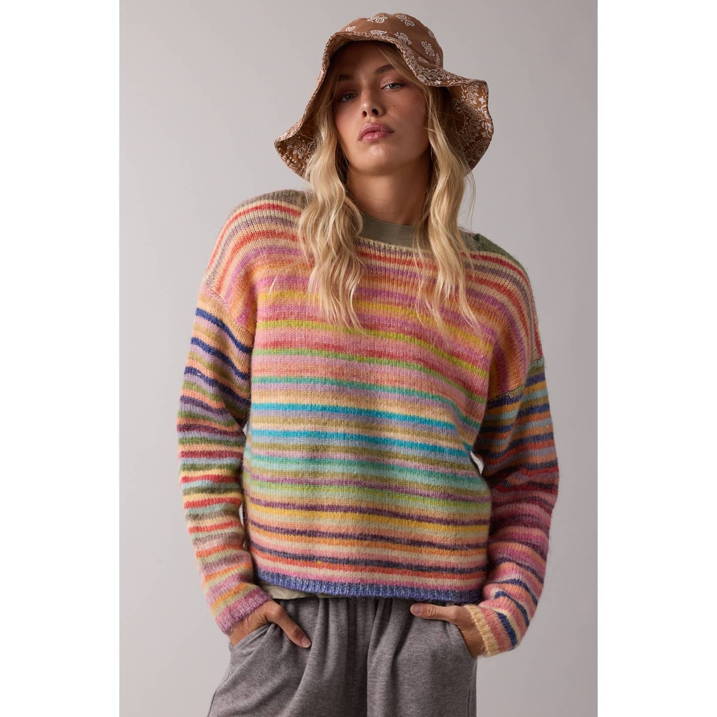 Rainbow Knit Sweater (REG)