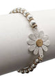 Floral Bead Daisy Bracelet