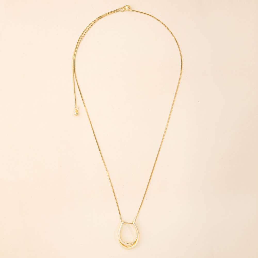 Double Arch Slider Necklace