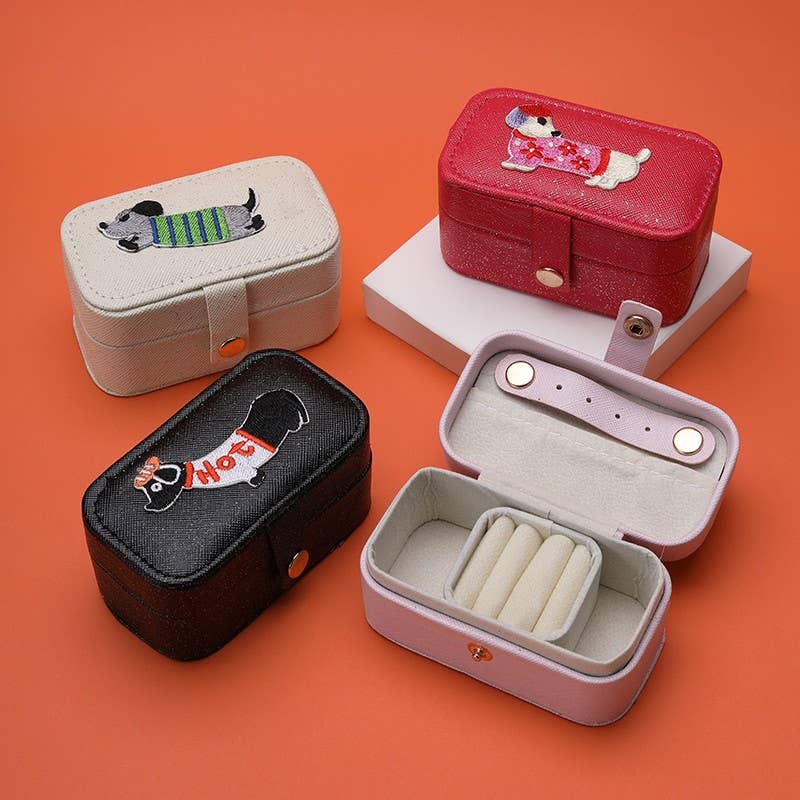 Doggy Dachshund Travel Jewelry Box