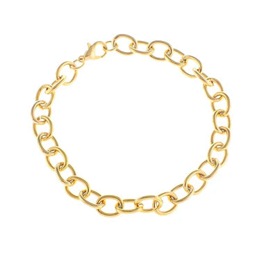 Large Link Charm Bar Bracelet