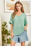 Lightweight Sweater Knit Tunic Top (PLUS)
