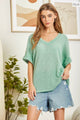 Lightweight Sweater Knit Tunic Top (PLUS)