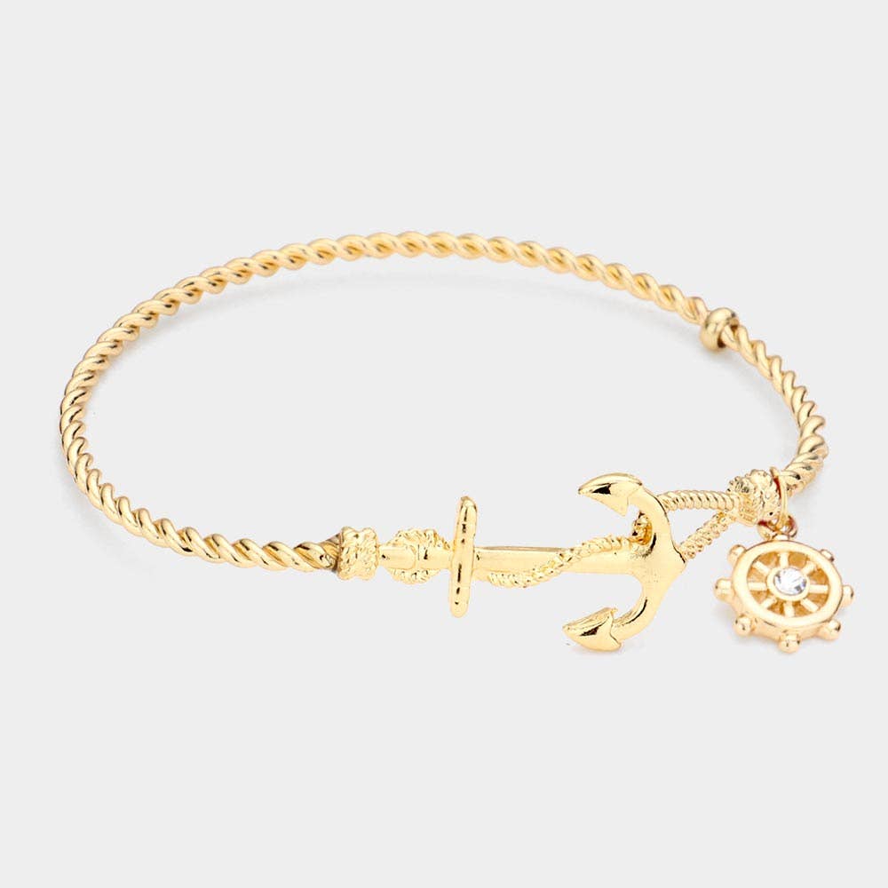 Nautical Anchor Hook Bracelet
