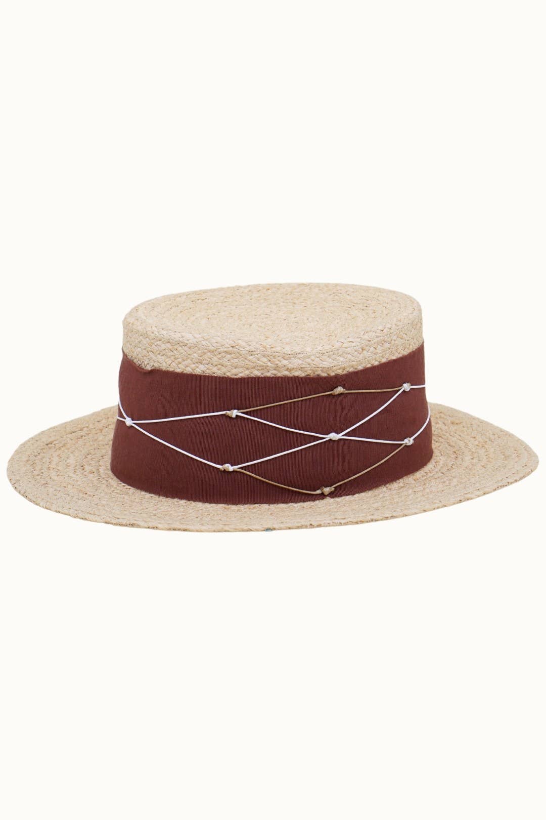 Floral Embroidered Straw Hat