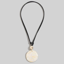 Mosaic Shell Disc Necklace