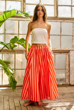 Orange Striped Gaucho Pants (REG)
