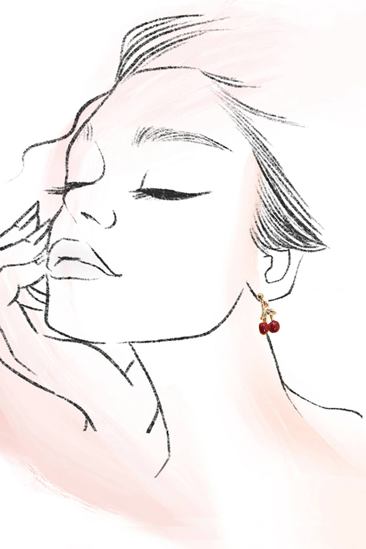 Cherry Trio Earring Set