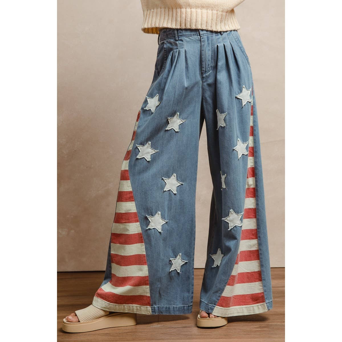 American Flag Chambray Pants (REG)
