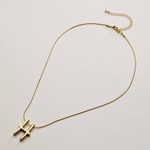 Gold Dipped Fancy Initial Necklace