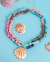 Coral Mirage Shell Necklace