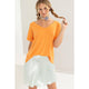 Orange V-Neck Dolman Top (REG)