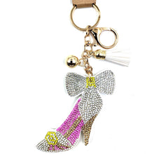 Pink Shoe Sparkle Keychain