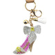 Pink Shoe Sparkle Keychain
