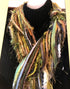 Green and Beige Artisan Scarf