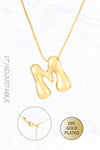 Funky Bubble Initial Necklace