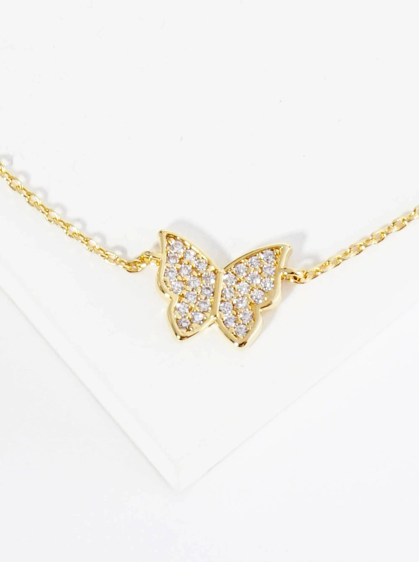 18K Gold Dipped Butterfly Anklet