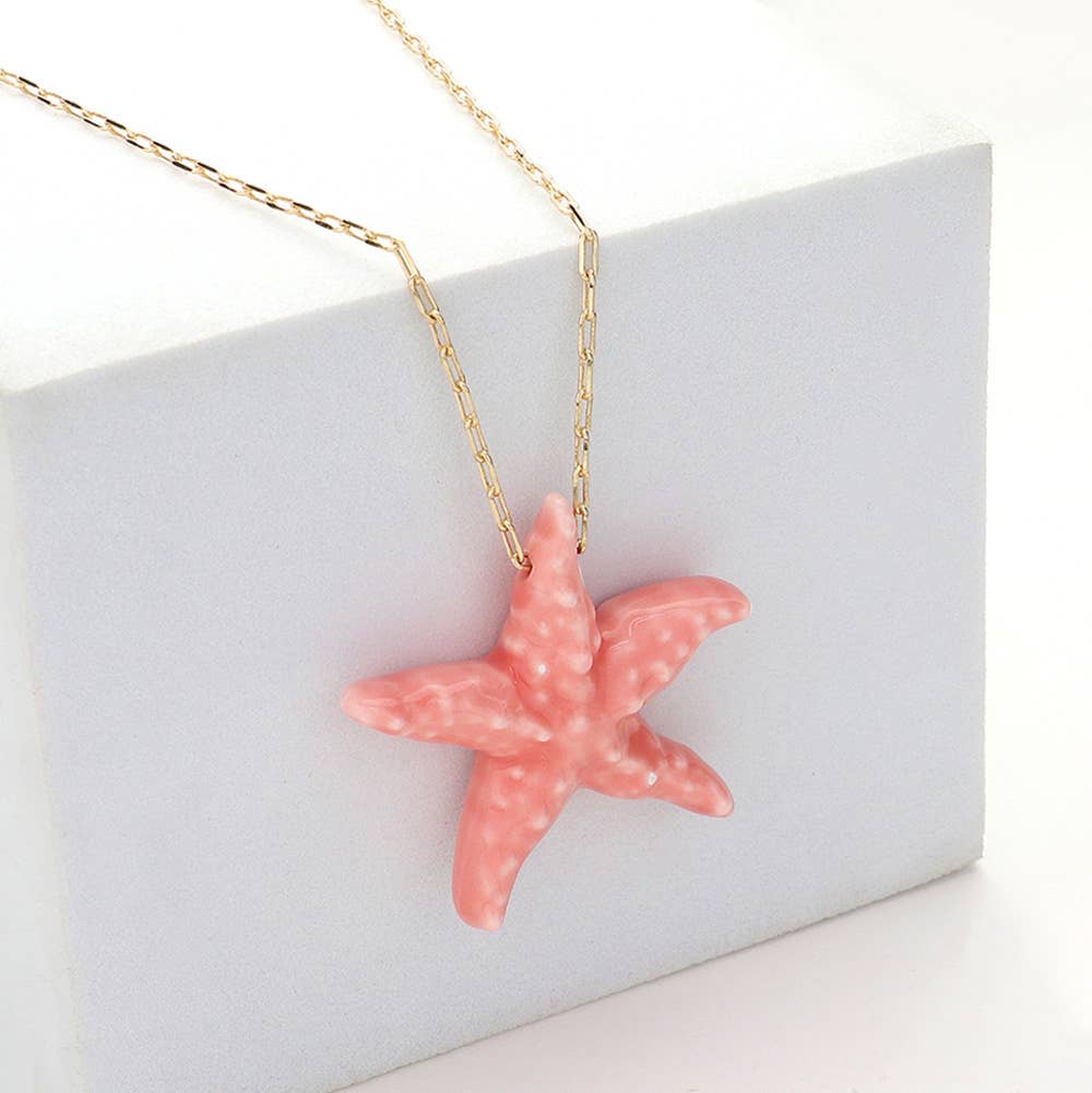 Colorful Starfish Necklace