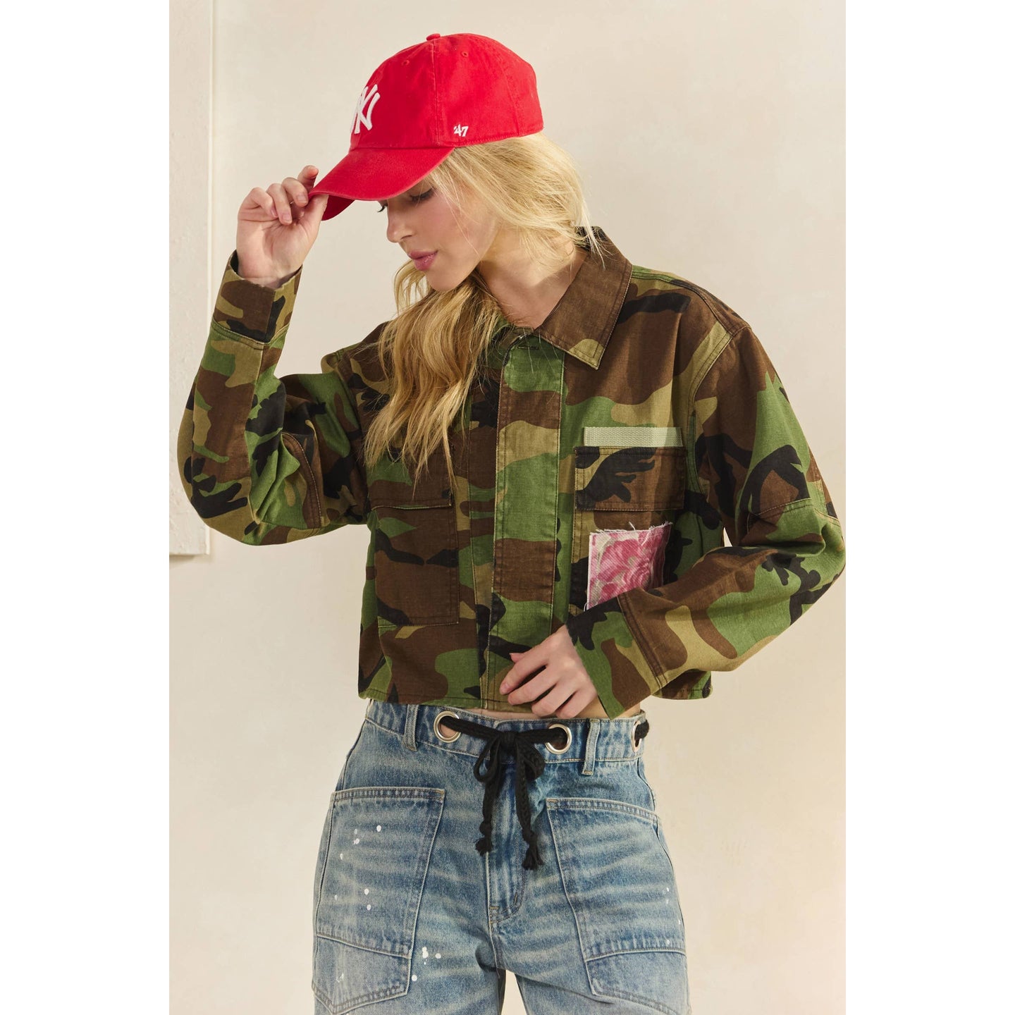 Floral Back Camo Jacket (REG)