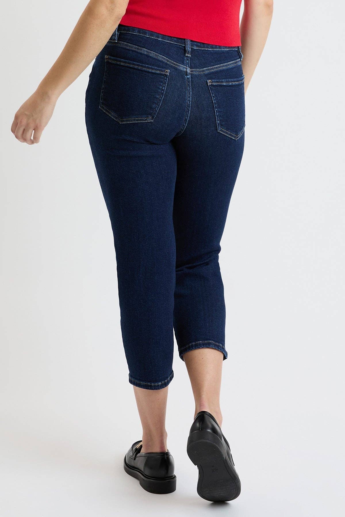 YMI Dark Cropped Slim Straight Leg Jeans (REG)