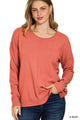 Forever Soft Sweater in Hot Rust (REG)