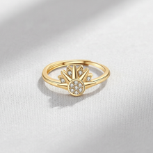 Rising Sun Rhinestone Ring