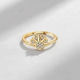 Rising Sun Rhinestone Ring