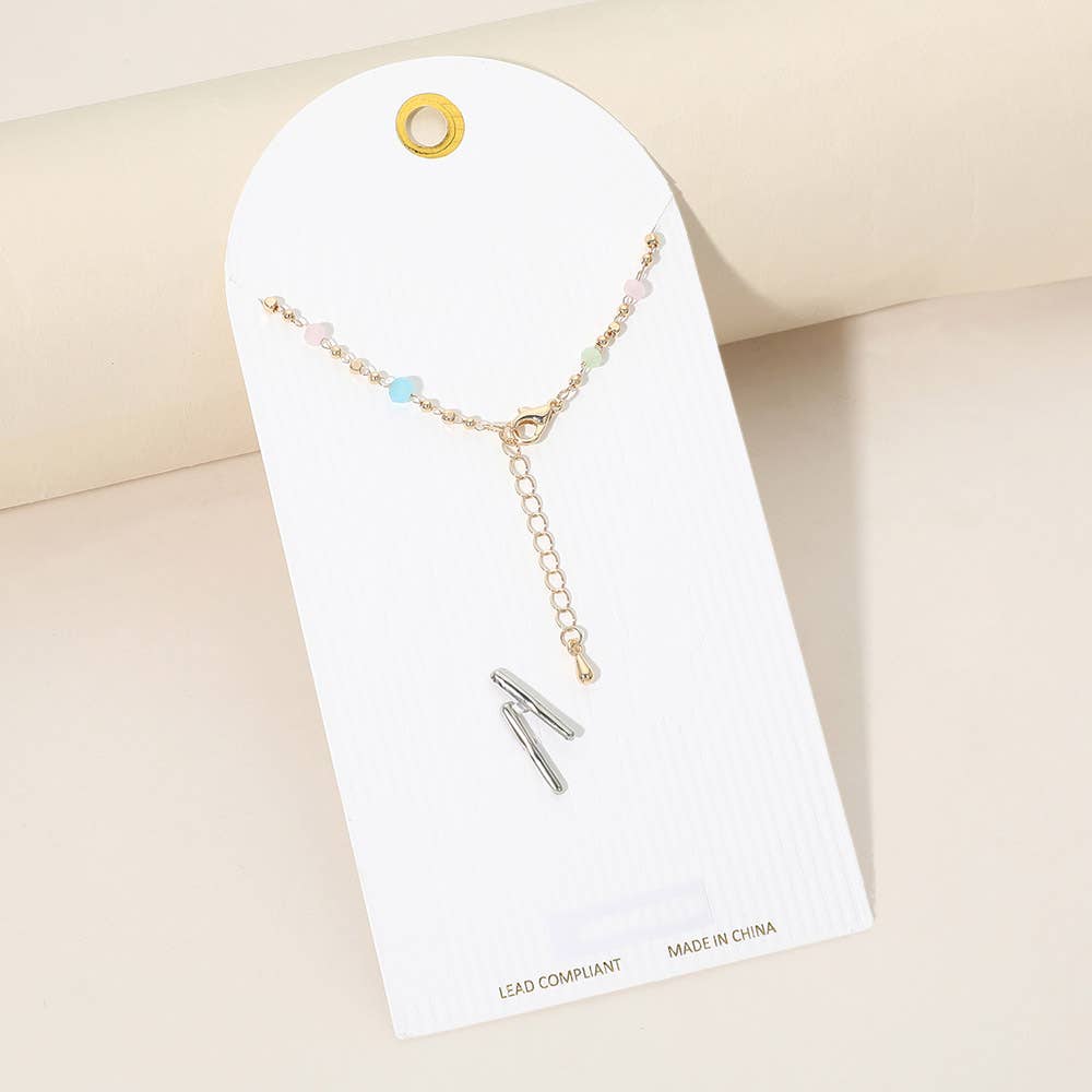 Colorful Beaded Hand Chain