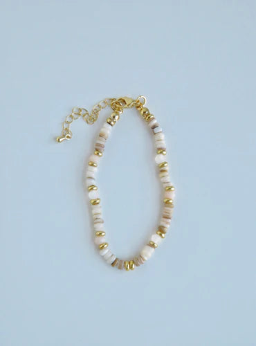 Beaded Charm Bar Bracelet