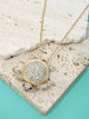 Rhinestone Sea Turtle Necklace