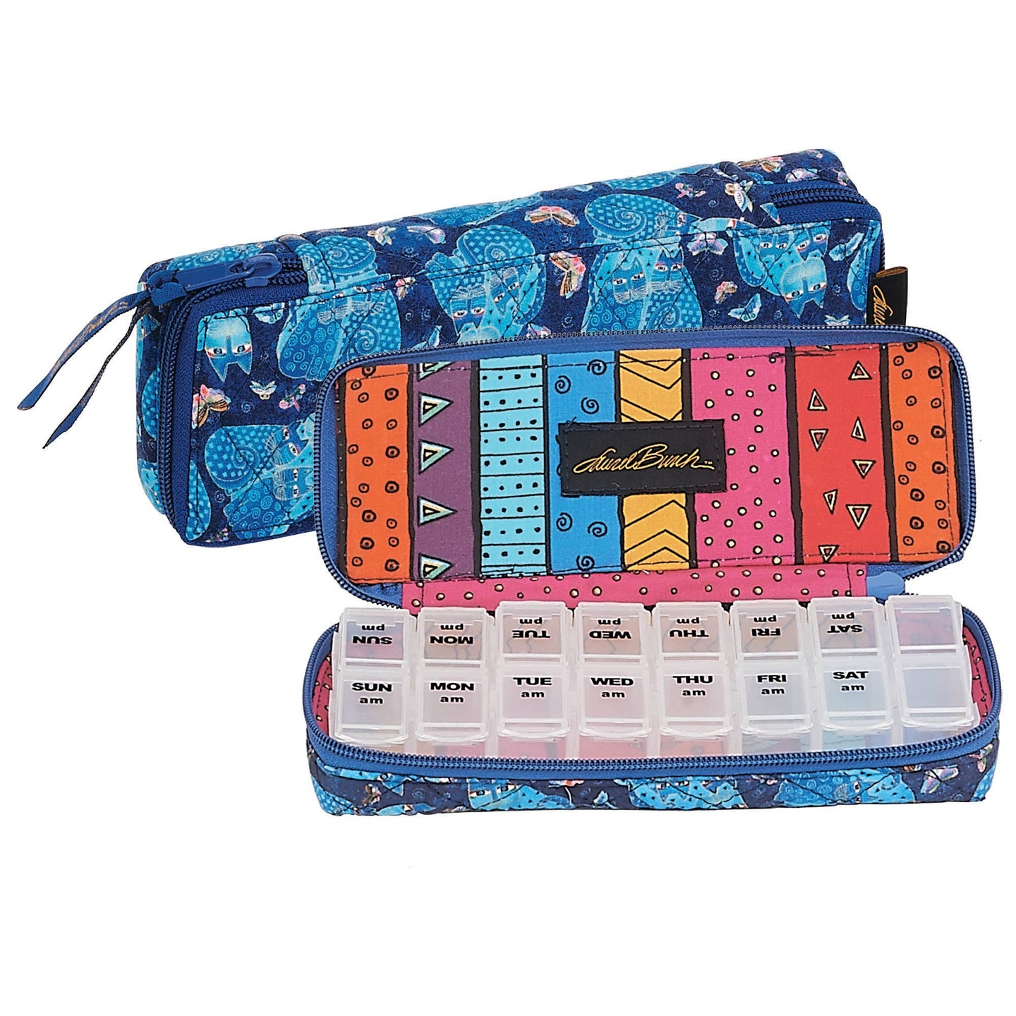 Indigo Cat Pill Box Organizer