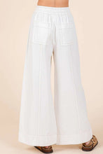 Mineral Wide Leg Twill Pants in White (REG)