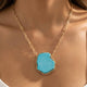 Turquoise Slab Necklace