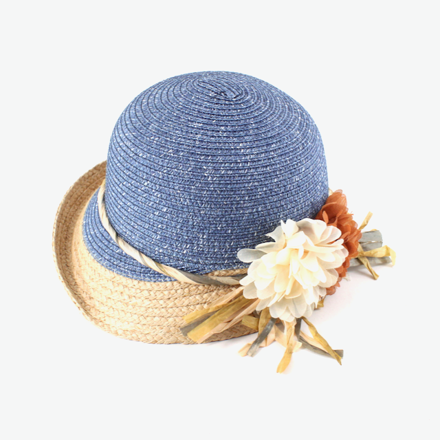 Vintage Straw Cloche Hat