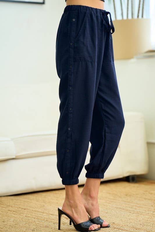 Side Button Leisure Pants (REG)