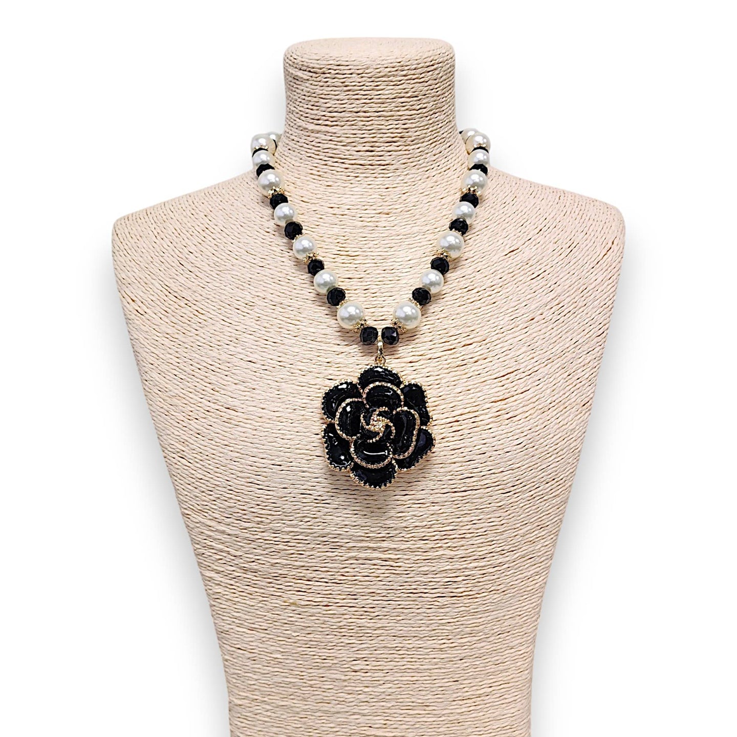 Vintage Flower Statement Necklace