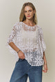 White Daisy Crochet Top (REG)