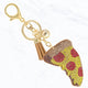 Pepperoni Pizza Keychain