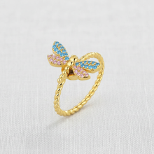 Dragonfly Adjustable Spinner Ring