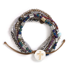 Grey Your Journey Prayer Bracelet