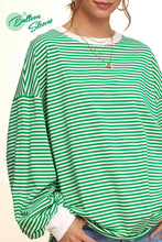 Apple Green Striped Top (REG)